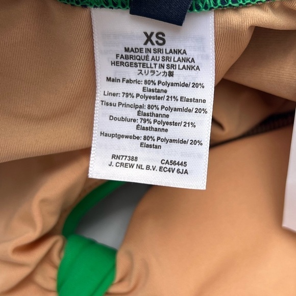 NWT J Crew blue and green cut out with bow one piece swimsuit size XS - Picture 11 of 12